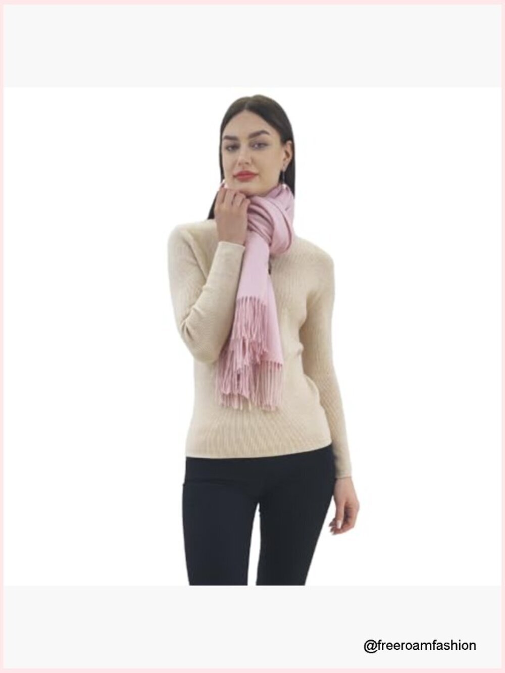 Large Cashmere Wrap Shawl Scarf Oversized Pashmina Blanket Women - Picture 3 of 6